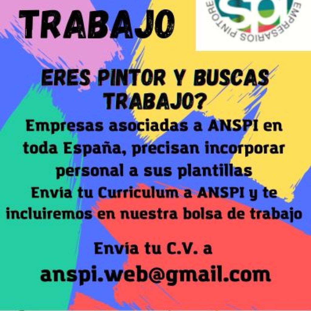 ¿Buscas trabajo como pintor?